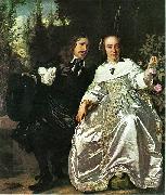Bartholomeus van der Helst, Abraham del Court and his wife Maria de Keerssegieter